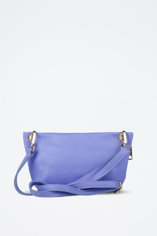 Sac bandoulière en cuir - Bleu