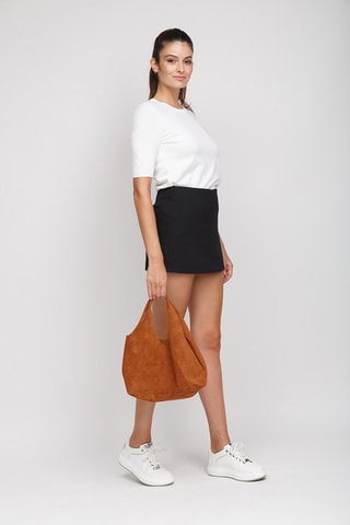 Sac à main en cuir - Marron