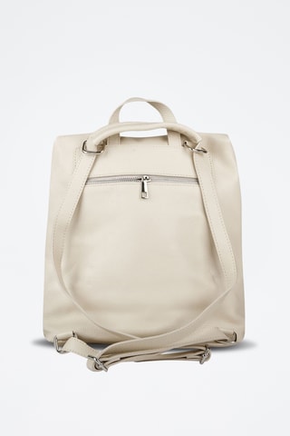 Sac à dos en cuir - Beige
