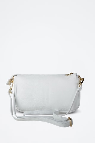 Sac porté épaule en cuir - Blanc