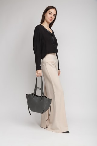 Cabas en cuir - Noir