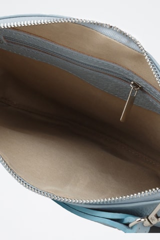 Sac bandoulière en cuir - Bleu