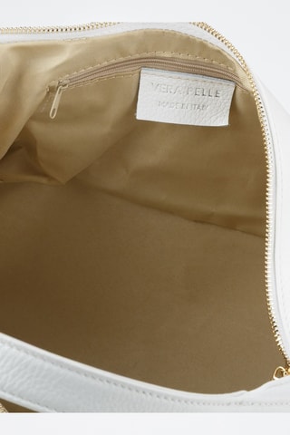 Sac porté épaule en cuir - Blanc