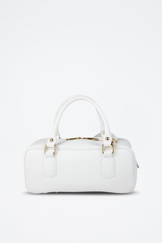 Sac porté épaule en cuir - Blanc