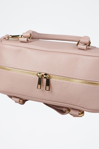 Sac porté épaule en cuir - Rose