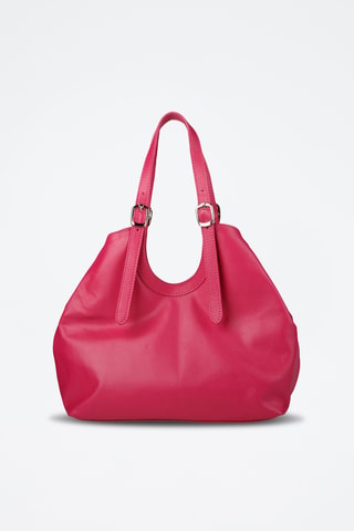 Cabas en cuir - Fuchsia