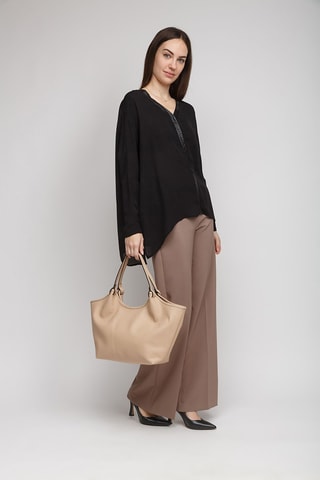 Cabas en cuir - Rose