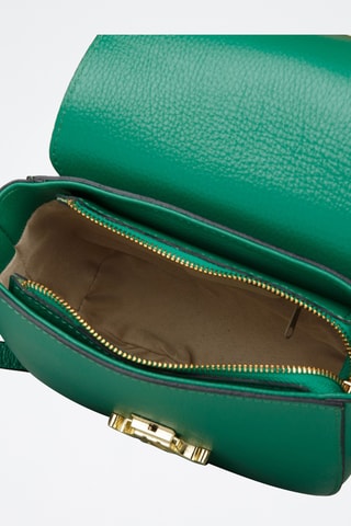 Sac porté épaule en cuir pleine fleur - Vert