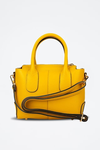 Sac à main en cuir - Jaune