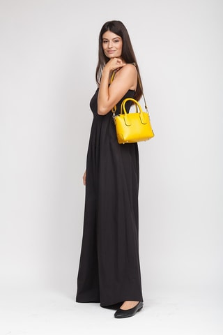 Sac à main en cuir - Jaune