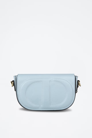 Sac bandoulière en cuir pleine fleur - Bleu