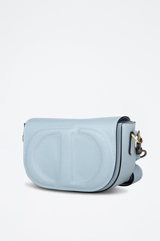 Sac bandoulière en cuir pleine fleur - Bleu