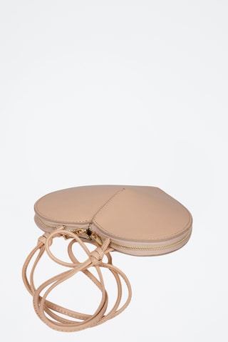 Sac porté épaule en cuir - Beige