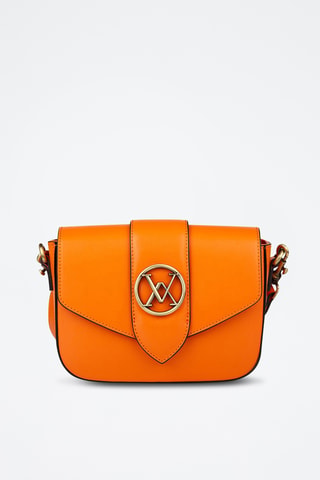 Sac bandoulière en cuir - Orange