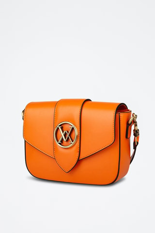 Sac bandoulière en cuir - Orange