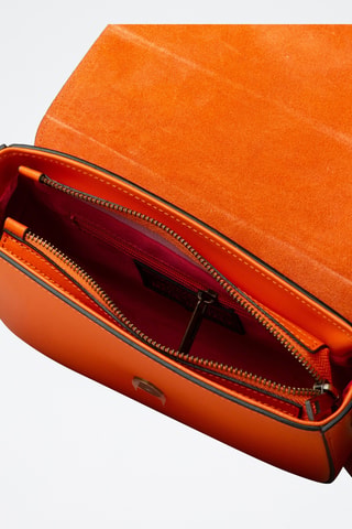 Sac bandoulière en cuir - Orange