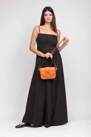Sac bandoulière en cuir - Orange