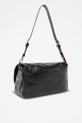 Sac porté épaule en cuir - Noir