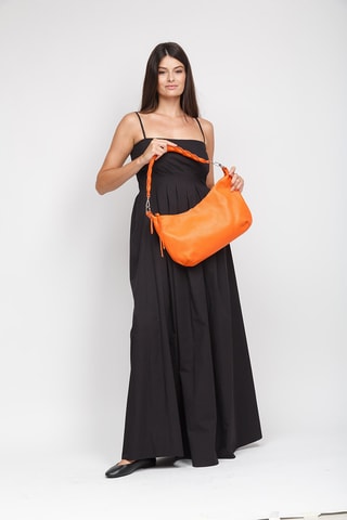 Sac à main en cuir - Orange
