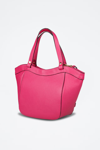 Cabas en cuir - Fuchsia