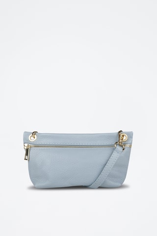 Sac bandoulière en cuir - Bleu
