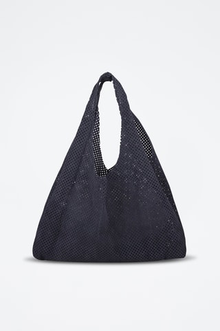 Sac à main en cuir - Bleu marine