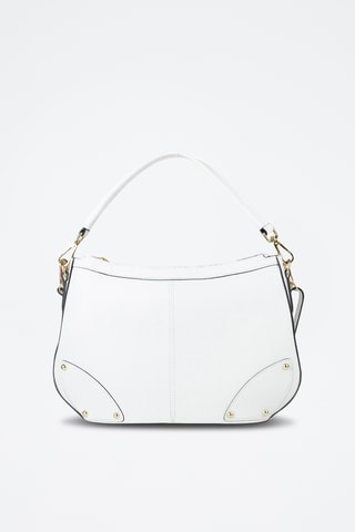 Sac porté épaule en cuir - Blanc