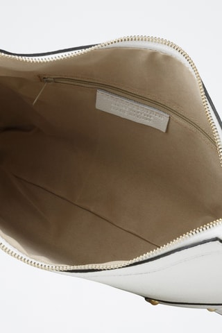 Sac porté épaule en cuir - Blanc