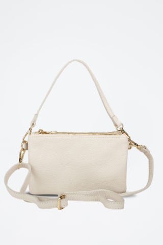 Sac porté épaule en cuir - Beige