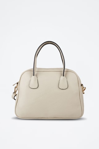 Sac porté épaule en cuir - Beige