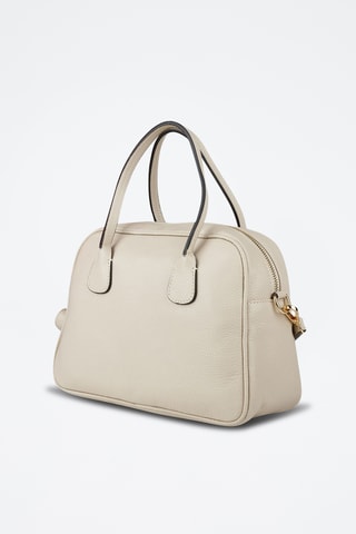Sac porté épaule en cuir - Beige