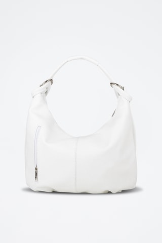 Sac porté épaule en cuir - Blanc