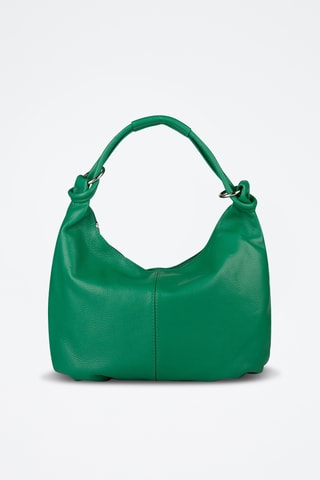 Sac porté épaule en cuir - Vert