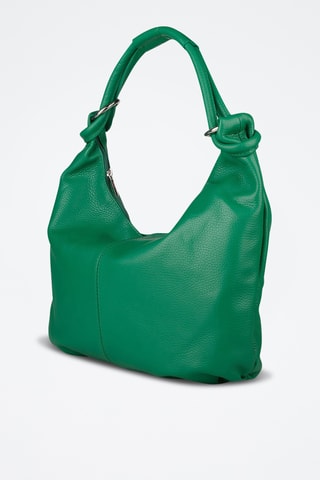 Sac porté épaule en cuir - Vert