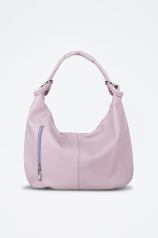 Sac porté épaule en cuir - Violet