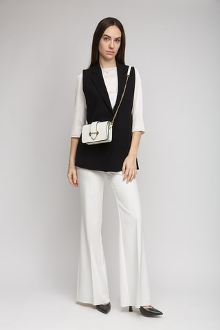 Sac bandoulière en cuir - Beige