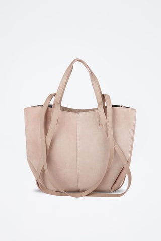 Cabas en cuir - Beige