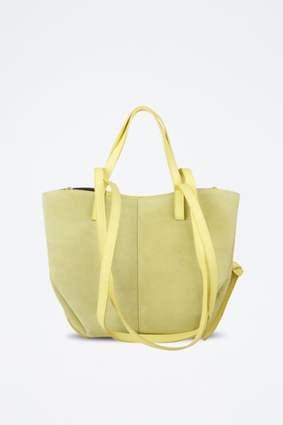 Cabas en cuir - Jaune