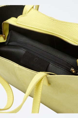 Cabas en cuir - Jaune