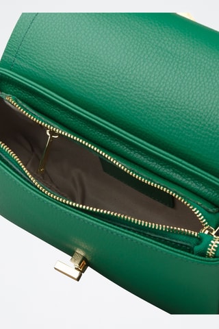 Sac porté épaule en cuir - Vert