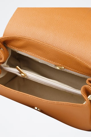 Sac porté épaule en cuir - Marron