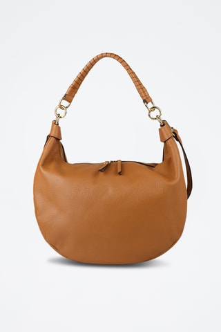 Sac porté épaule en cuir - Marron