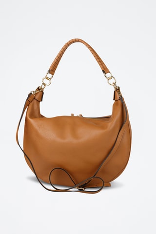 Sac porté épaule en cuir - Marron