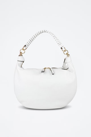 Sac porté épaule en cuir - Blanc