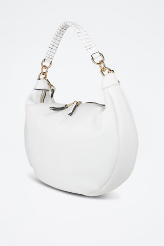 Sac porté épaule en cuir - Blanc
