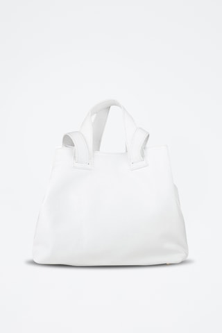 Cabas en cuir - Blanc