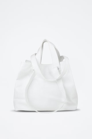 Cabas en cuir - Blanc