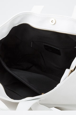 Cabas en cuir - Blanc