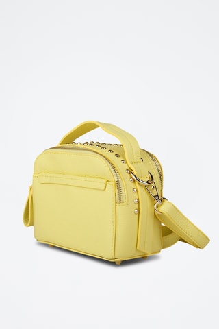 Sac porté épaule en cuir - Jaune