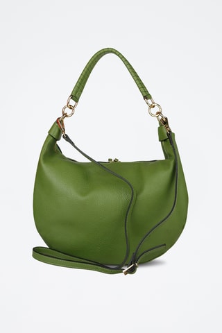 Sac porté épaule en cuir - Vert